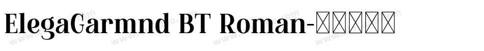 ElegaGarmnd BT Roman字体转换